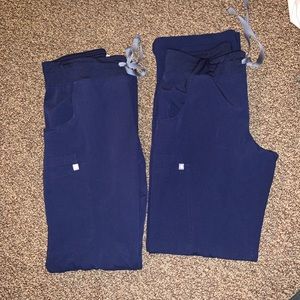 Navy figs scrub pants kade XS